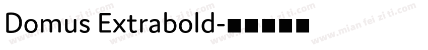 Domus Extrabold字体转换